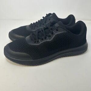TredSafe 'Callie' Women's Slip Resistant Shoes Size 9.5 Black Lace Up Knitted